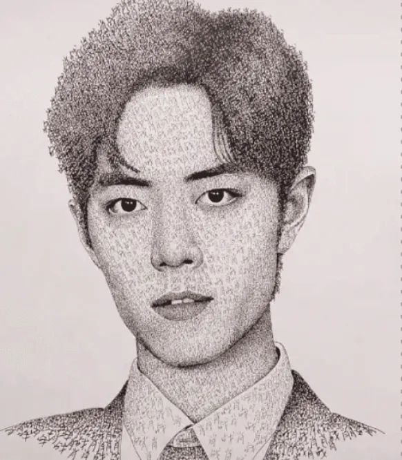 美术生写1万遍"肖战"二字,刚开始以为在玩,结果:秀儿是你!