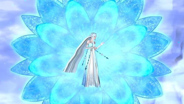 精灵梦叶罗丽由于视觉错位的关系冰公主拥有了天然翅膀
