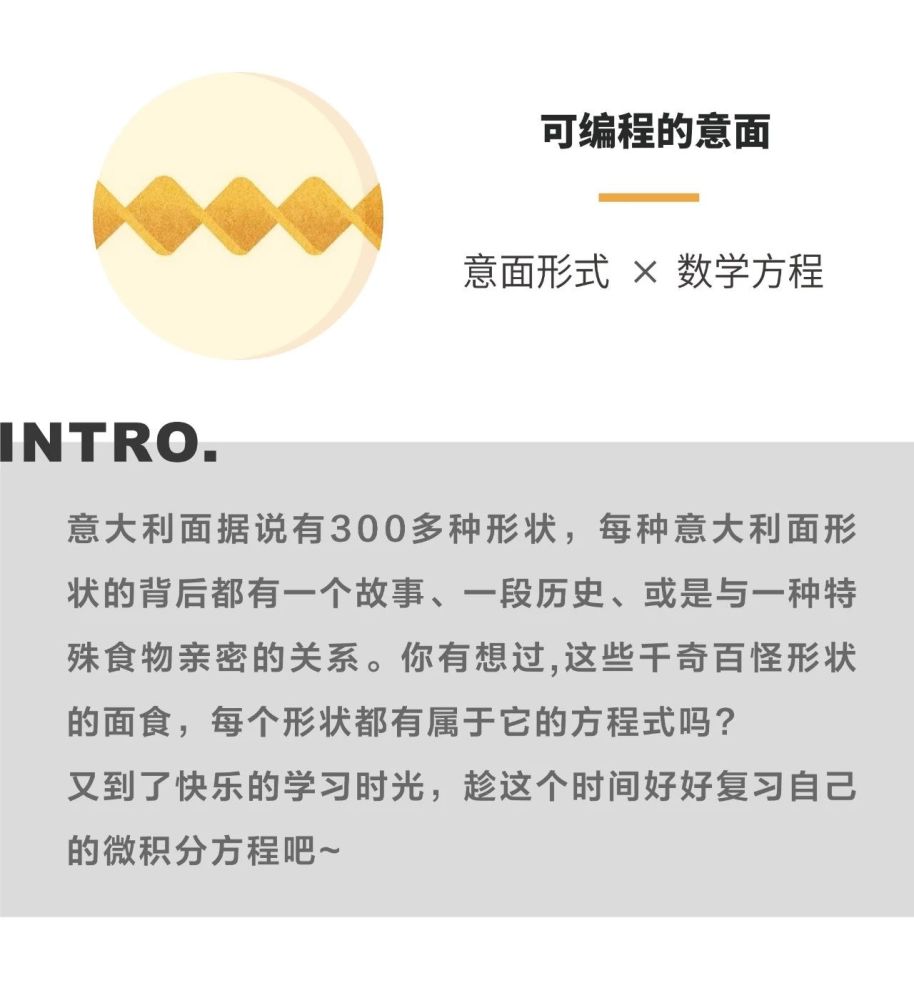 義大利麵的300種幾何造型，如何開啟建築師和數學家們的靈感？