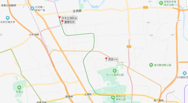 奥森one则距离五环更近,周边规划有地铁,总体来说,两个项目各有亮点