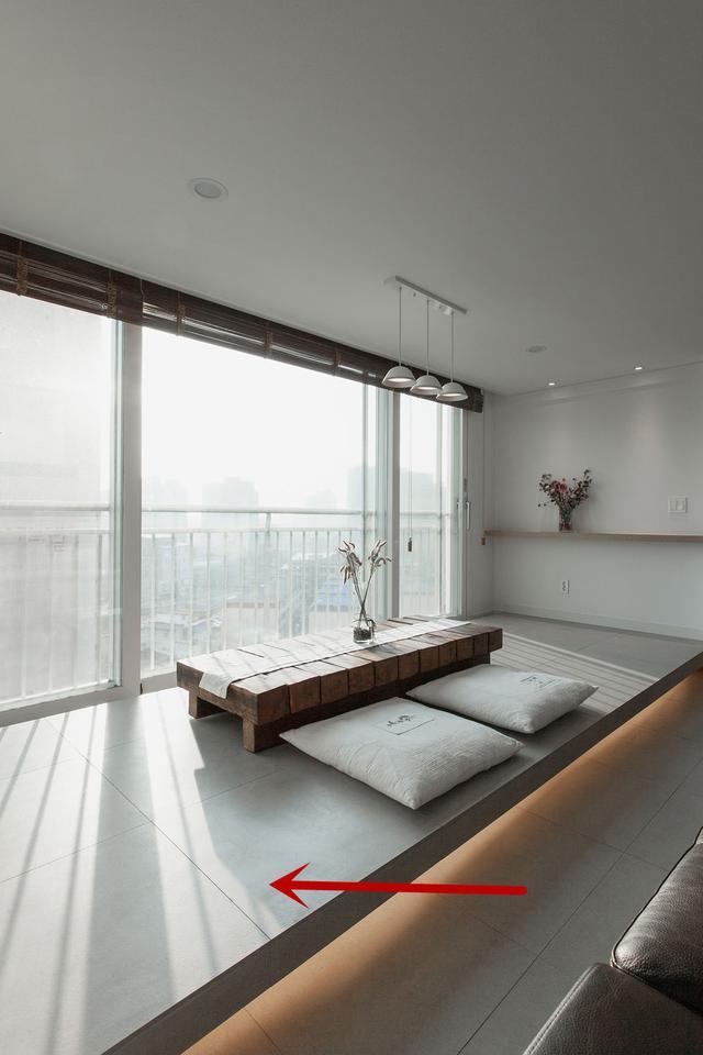 我家阳台以后也不晒衣服了抬高地面变地台喝茶赏景小日子惬意