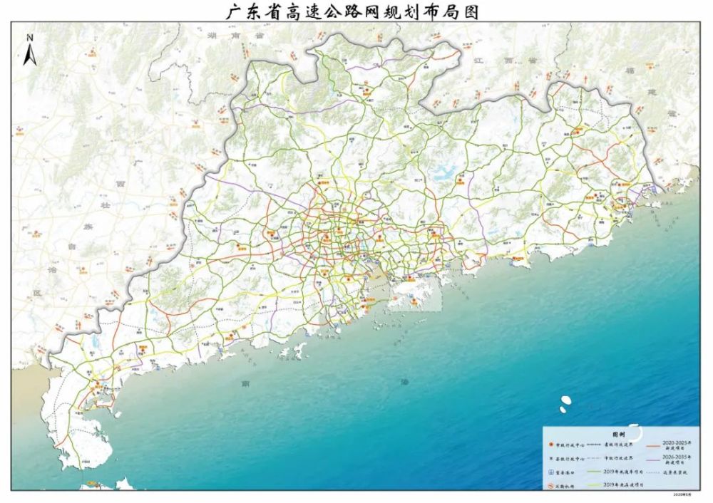 廣東高速公路網_申嘉湖高速浦星公路_沿江高速二期公路走向圖