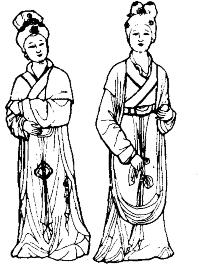 宋代女子服饰之襦袄,窄袖衣