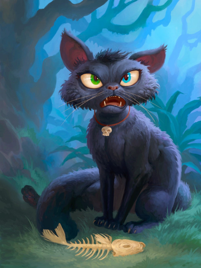 炉石传说还能云撸猫这只9费幽灵猫太萌比格沃兹先生自愧不如