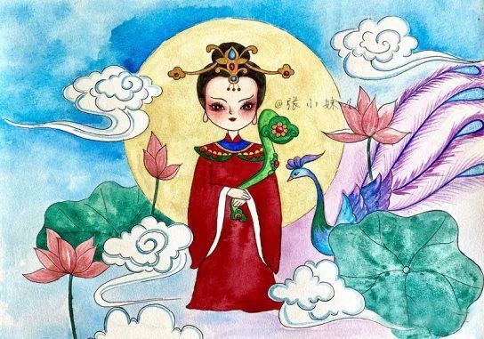 相传,有一年王母娘娘寿诞,七仙女要去西天瑶池向王母祝寿.