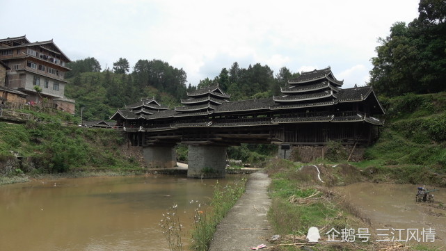 中国名桥之广西三江县独峒镇岜团风雨桥