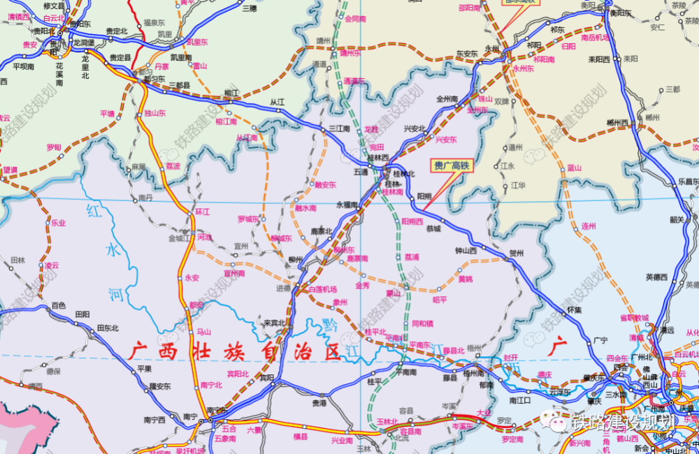 贵州高铁线路图2021图片