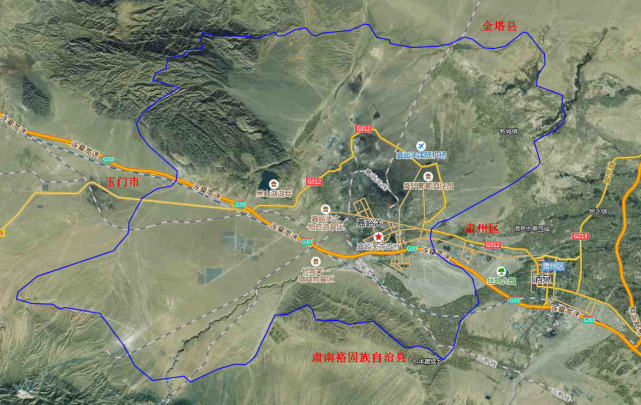嘉峪关地理位置图