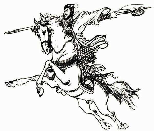 脸谱化的忠臣良将形象豹头环眼粗壮黝黑的大胡子又猛又莽又忠