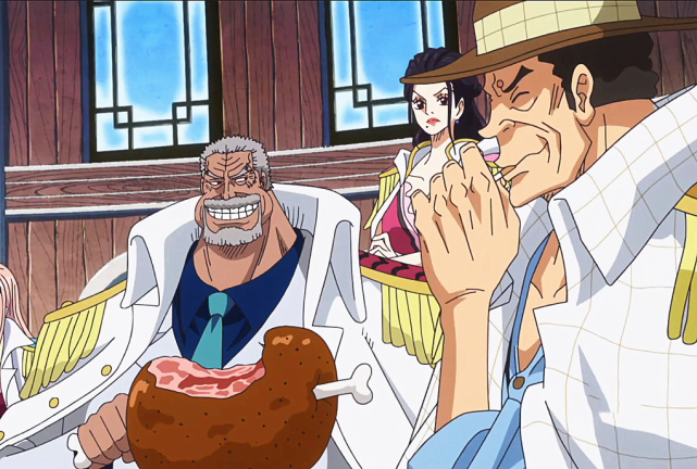 海贼王替补大将与现任大将的差距这么大怪不得藤虎绿牛能破格提拔