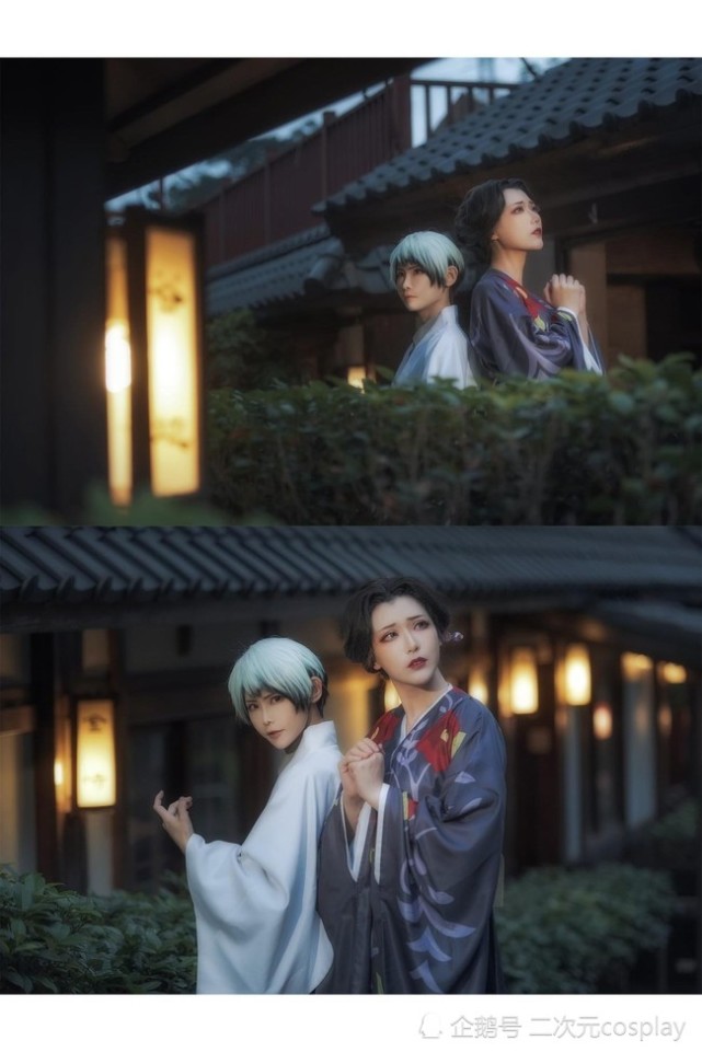 《鬼灭之刃》愈史郎&珠世cos,绝美画面,我仿佛看了一场电影