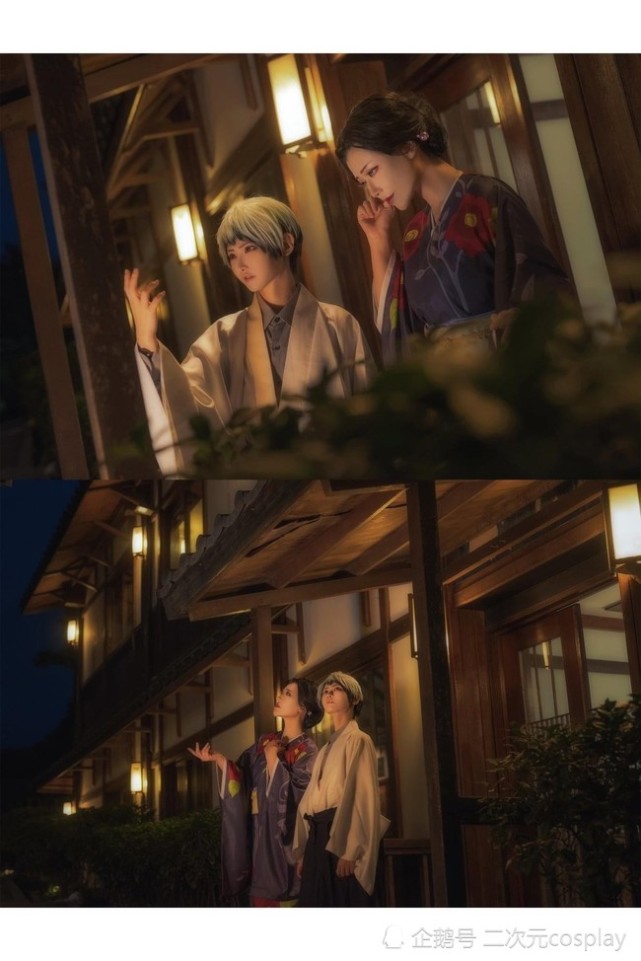 《鬼灭之刃》愈史郎&珠世cos,绝美画面,我仿佛看了一场电影