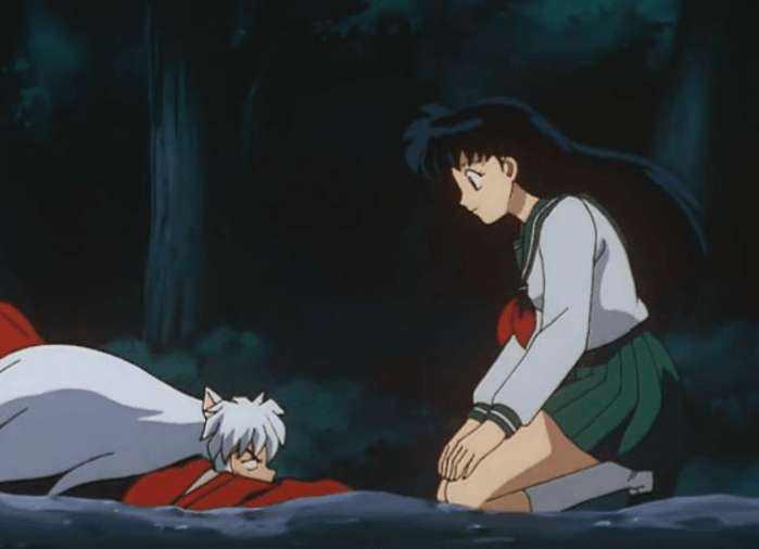 桃果人要把戈薇吃掉,又嫌弃她身上太脏,犬夜叉情急之下冲进浴室