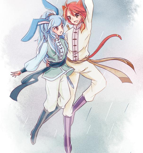 当虹猫蓝兔秀恩爱,拥吻照让人泪流满眶,小时候的梦终于圆了