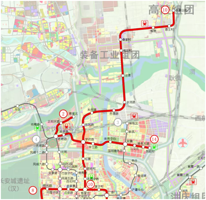 新增两站直通高陵西安地铁10号线开工在即