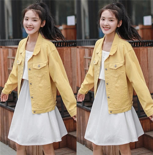 开学还披头散发看看章若楠的少女辫秒变清新美少女