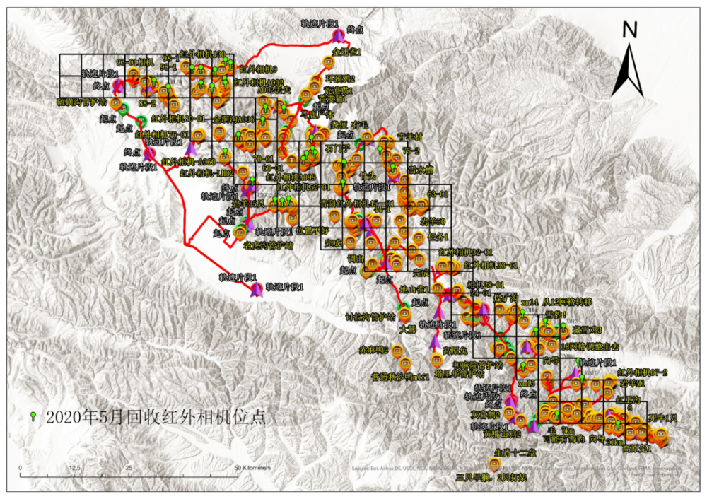 2020年祁连山国家公园青海省门源片区雪豹监测工作顺利完成