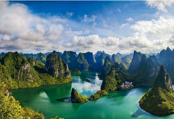 山水上林美妙丝弦袅袅萦云里湖