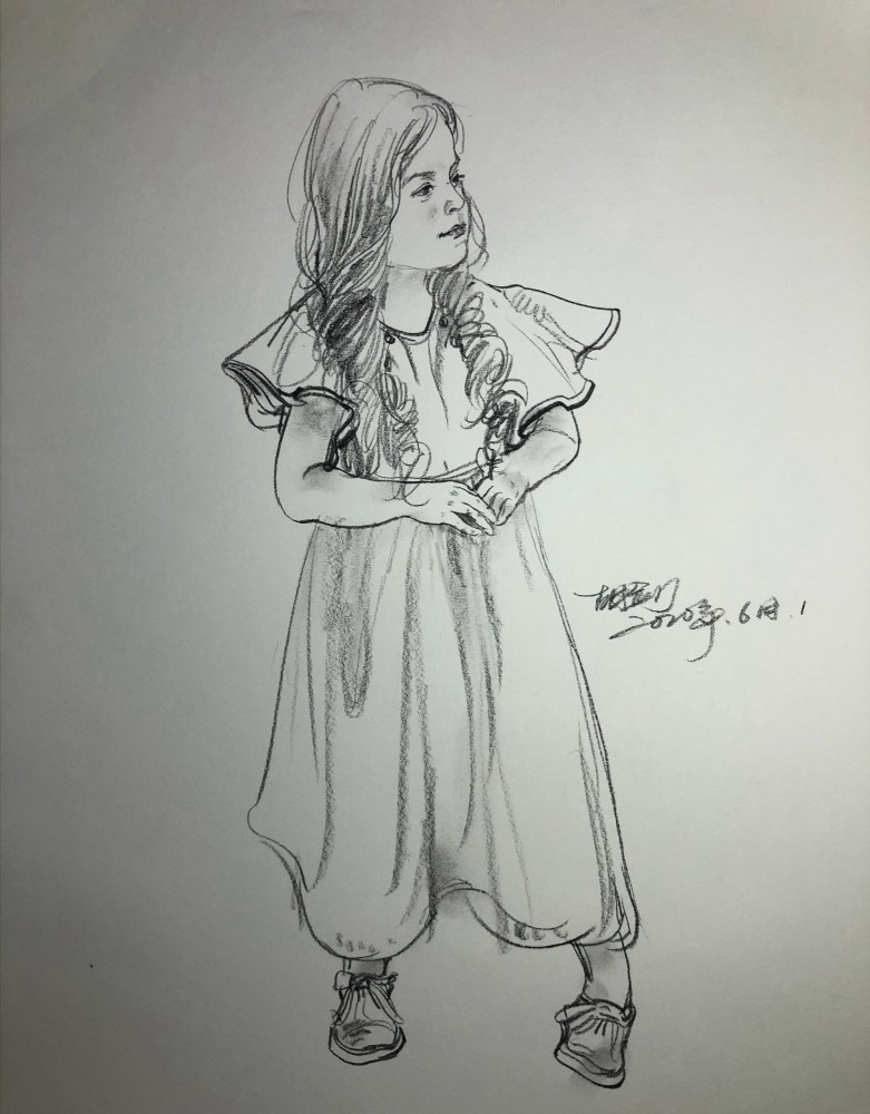 画速写要这样画肉嘟嘟的才可爱儿童再也不要画成老人了