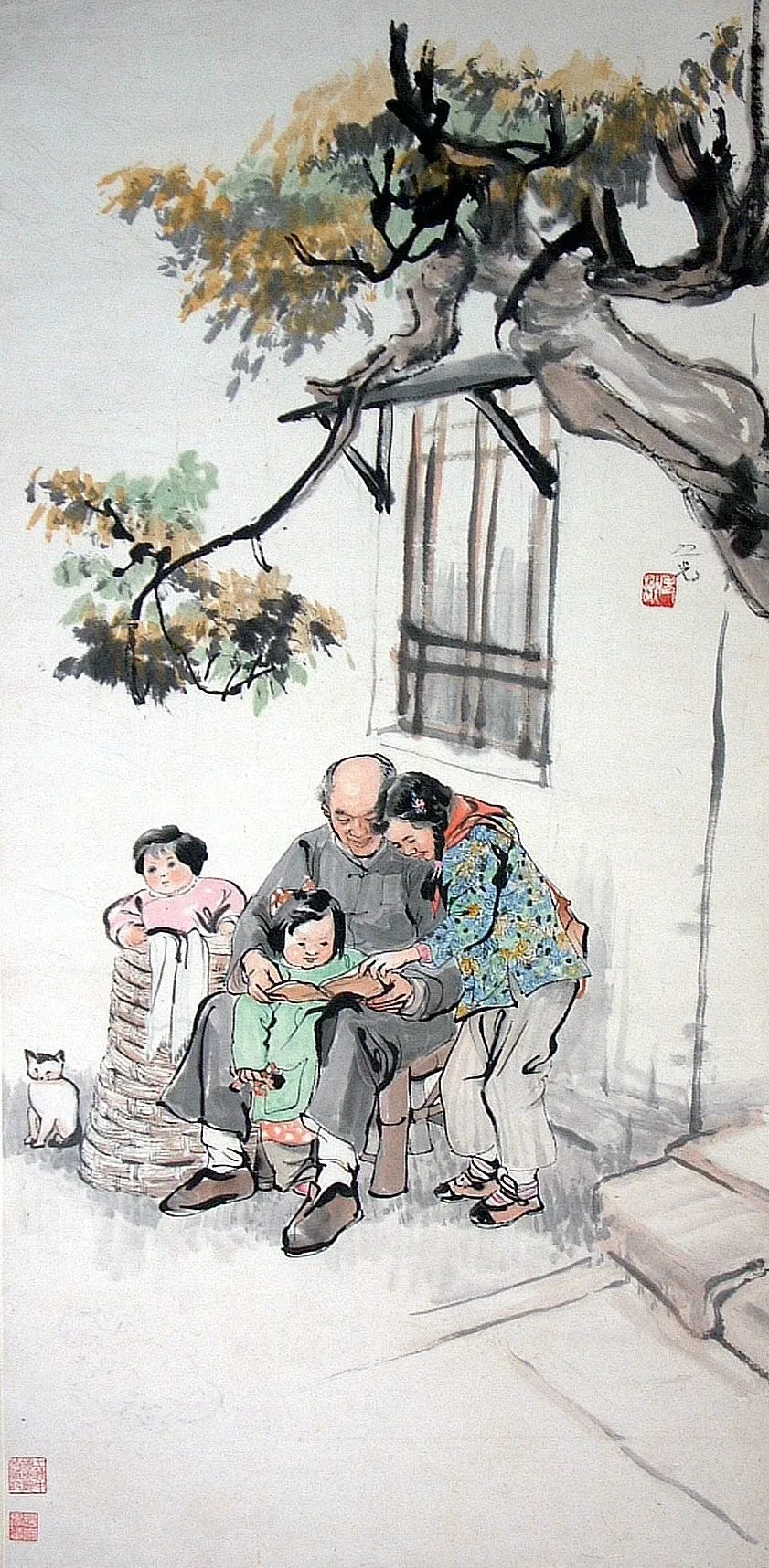 谢之光先生早年从事年画创作,为我国第一代著名的月份牌年画家.