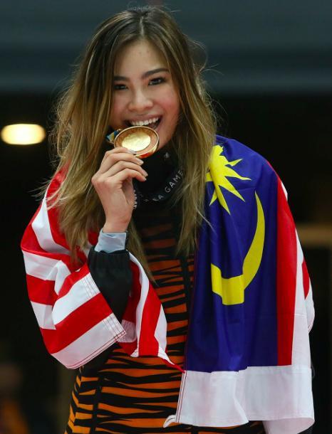 张安雅曾在2017年东南亚运动会夺得短道速滑三枚金牌,2019年东南亚