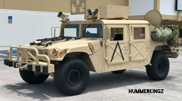 军用悍马车网上销售 曾在伊拉克服役 里程才9百公里只要40万 悍马 里程