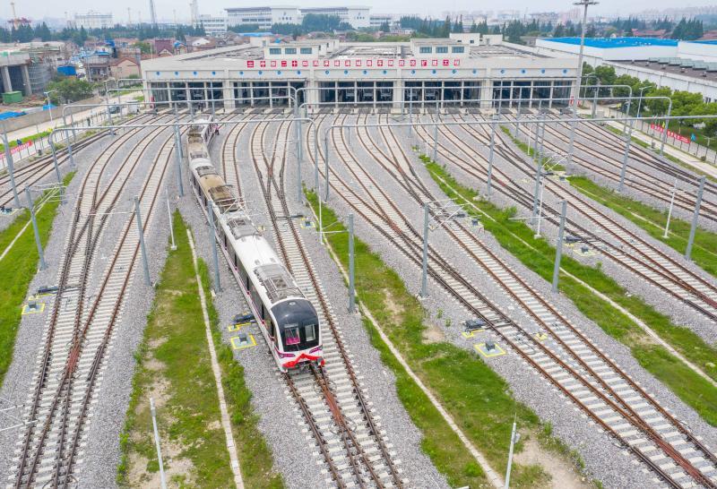 上海轨交6号线要增加运能了扩建后的港城路车辆段正式投用
