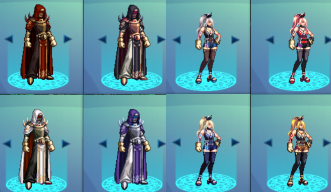 不过,男格斗的梦幻cos时装,连颜色都拯救不了,四种类型的都很丑!