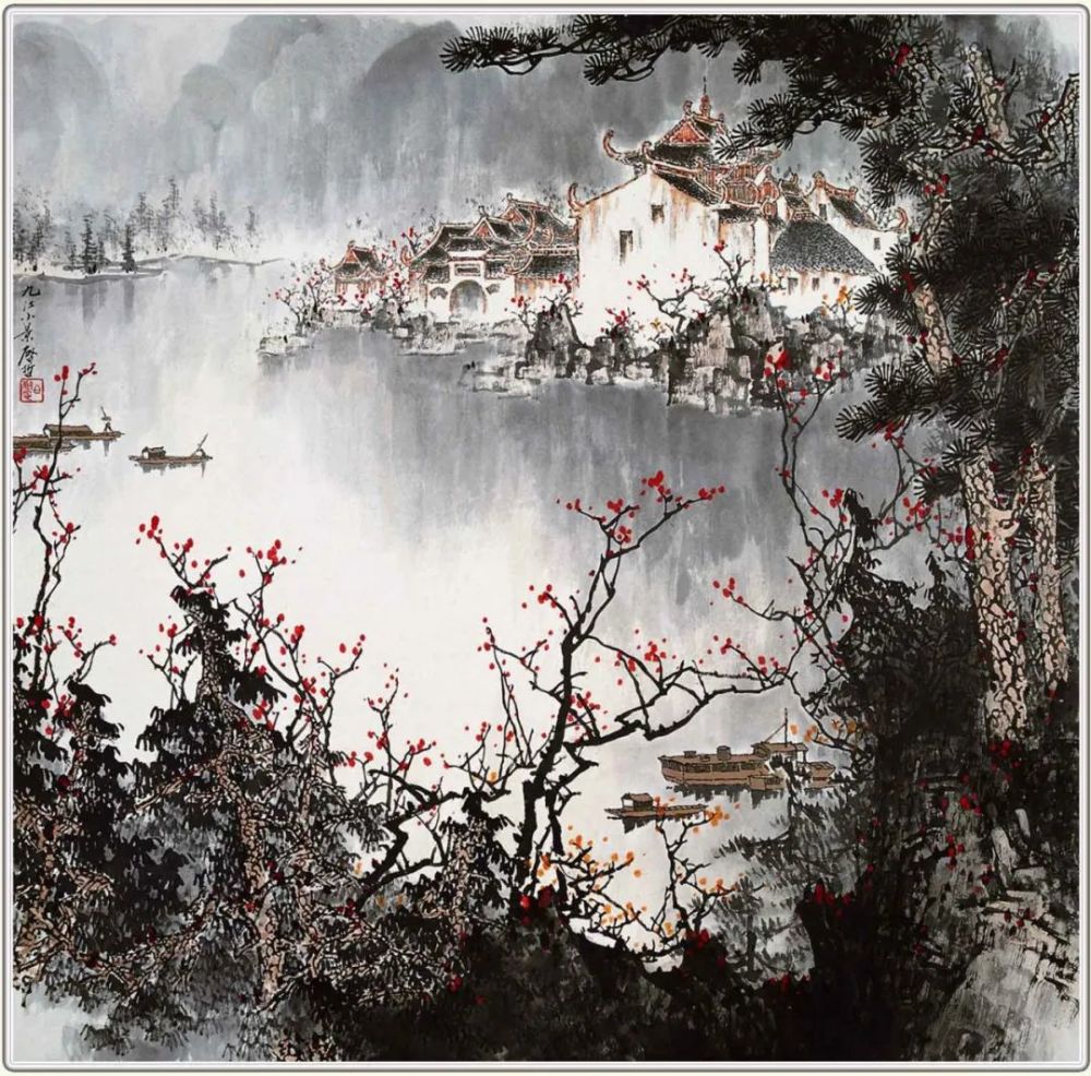 白启哲山水画作品欣赏_腾讯新闻