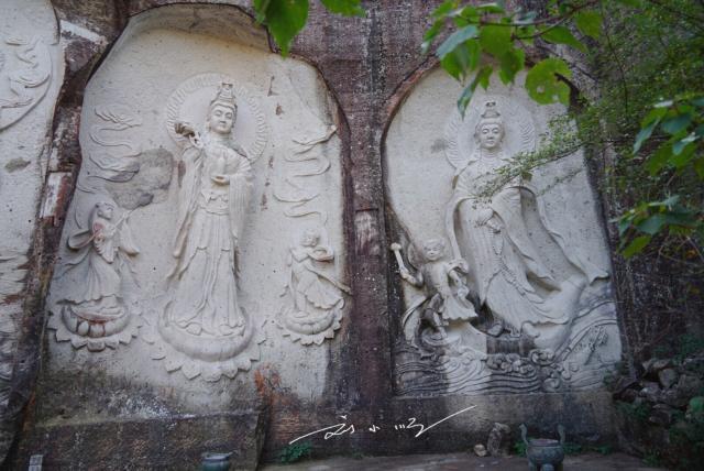 浙江温岭最壮观的石雕观音壁鬼斧神工知道的游客却非常少