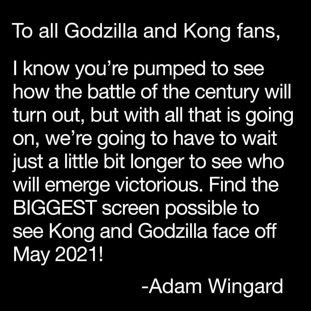 哥斯拉大战金刚再次推迟到2021年5月上映