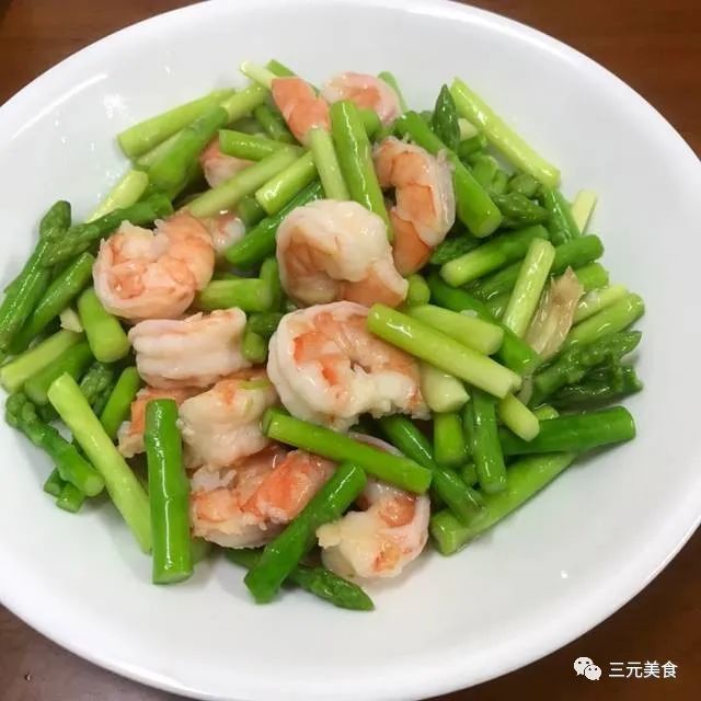 鮮美清甜脆口的家常料理蘆筍炒蝦仁