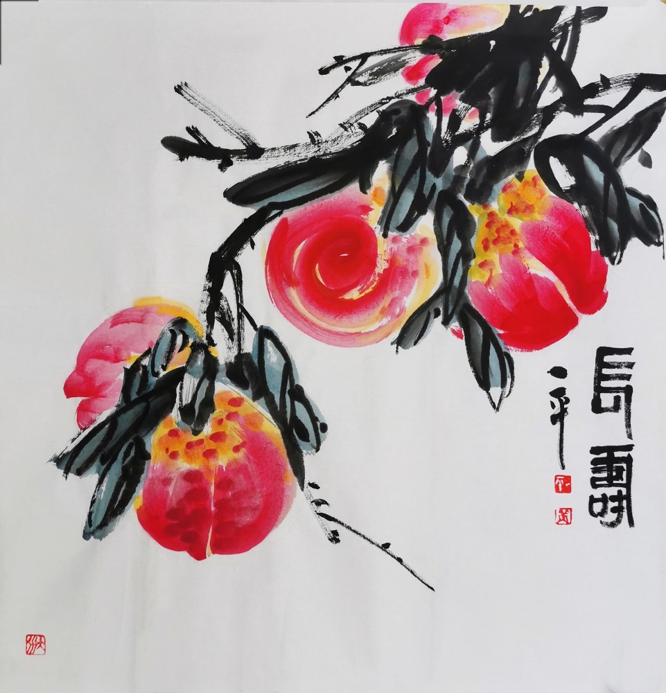 姜建平花鸟画作品