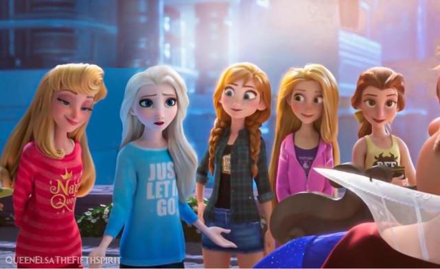 迪士尼公主的长发or短发艾莎短发像老奶奶安娜却好看