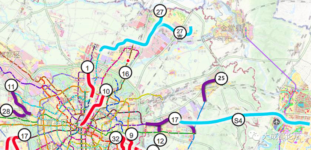 成都鐵路港經開區及德陽方向軌道交通網絡規劃