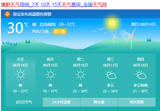 保定博野天气持续高温37度 注意防暑 腾讯新闻