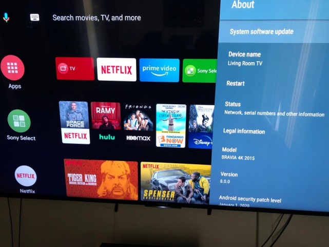 索尼为bravia 4k 电视推送 过期 安卓tv 8 0 更新 腾讯网