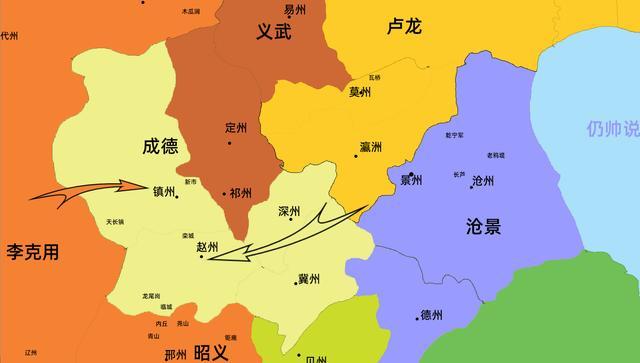 唐朝藩镇兼并战,朱温这次没有拿下卢龙节度使的地盘,因为李克用一直
