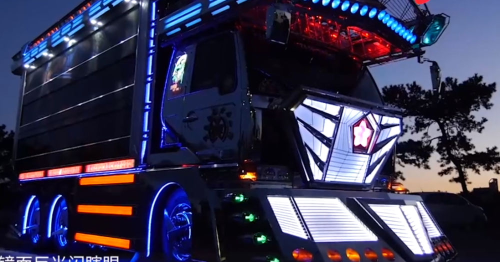 日本"暴走族"改装卡车,车厢堪比5星酒店,只为实现儿时梦想