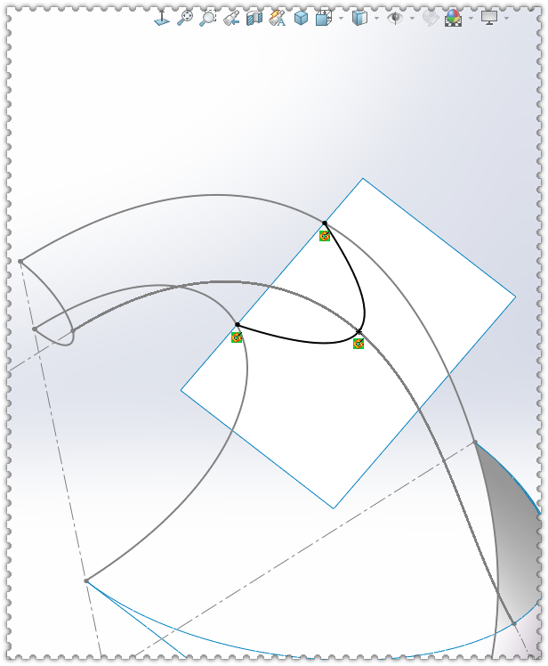 用solidworks画一个曲面提手曲面质量还有待改进