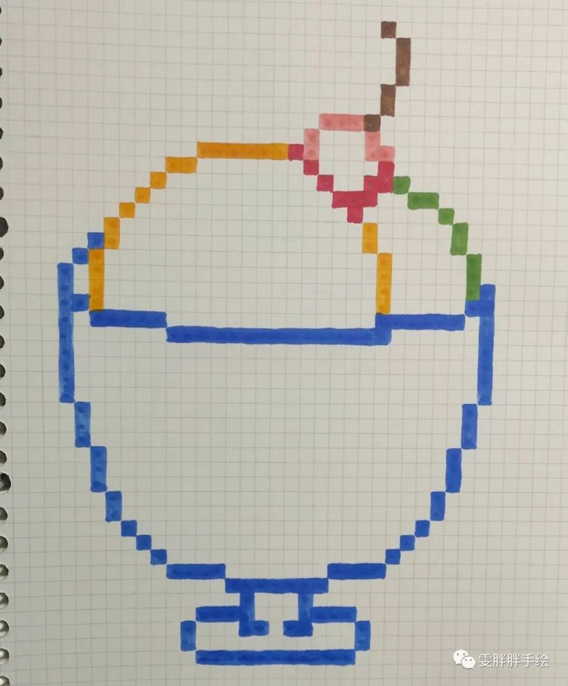 夏天到了给大家奉上甜甜的清凉的像素画