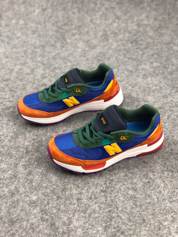 新百伦nb美潮 new balance 992 拼接配色缓震慢跑鞋