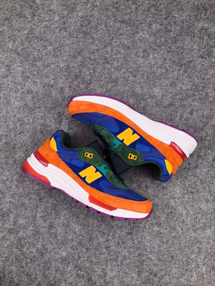 新百伦nb美潮 new balance 992 拼接配色缓震慢跑鞋