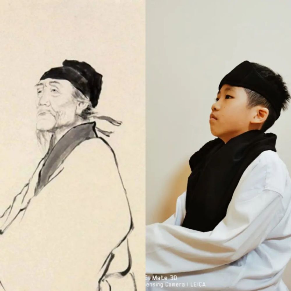 中国名画人物模仿儿童图片