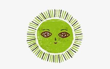 比如,当孩子画了一个绿太阳的时候,你会做什么反应呢?