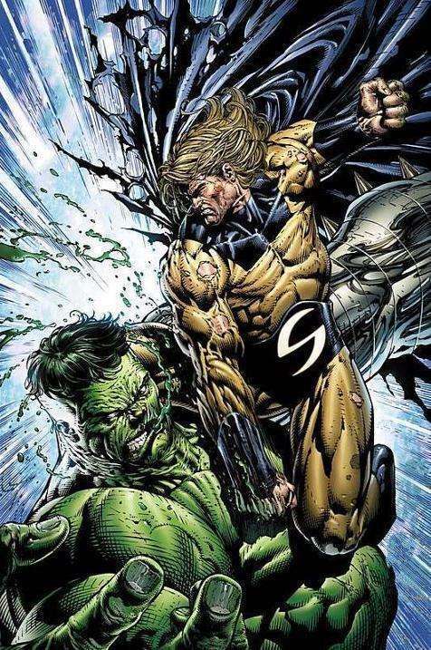 即使不算雷神,绿巨人浩克在漫画里也是屡屡渲染其战斗力的强大.