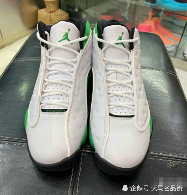 aj13白绿配色实物曝光,跳票发售