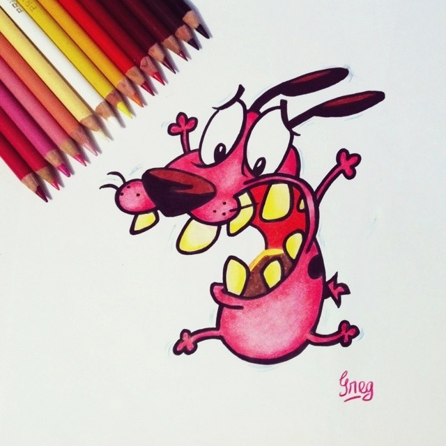 这组简笔画太可爱了彩铅小作品小巧玲珑