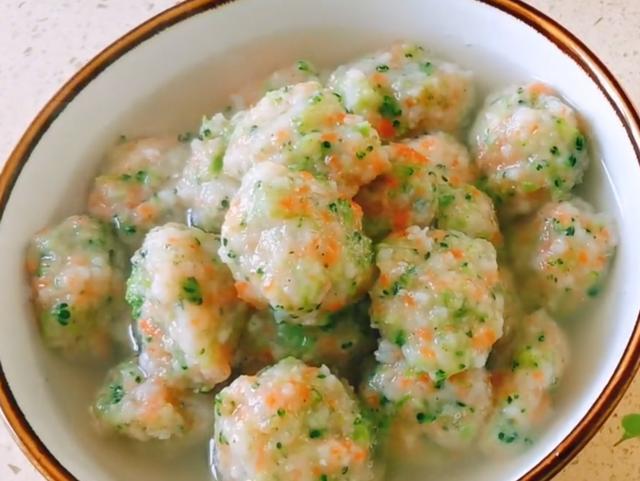 教你做蔬菜虾丸,好吃又好看,多优质蛋白和维生素,缓解眼疲劳