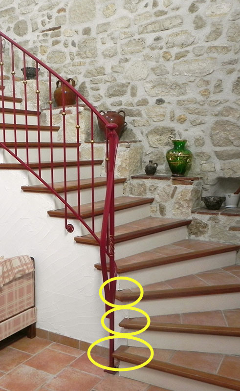 太暖心了,瓷砖楼梯边缘多加3公分窄木条,不多给师傅500说不过去